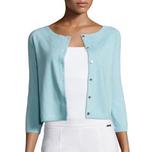 Tory Burch Rosemary Cashmere Cropped Cardigan